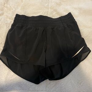 Lululemon Black Hotty Hot High Rise Shorts